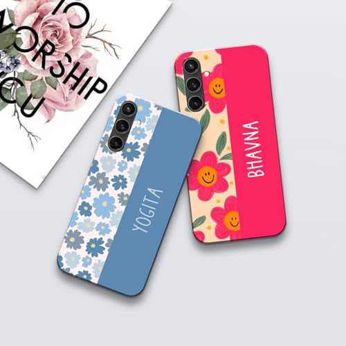 Image of COLORflow Polycarbonate Back Cover Case Compatible With Samsung Galaxy S23 FE 5G | Floral Names Color Customized Back Cover Compatible With Samsung Galaxy S23 FE 5G, Multicolour
