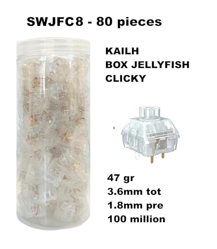 Cortek Set 80 Sottotasti Switches Kailh Jellyfish Click-Bar