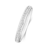 Platinum 950 2.2mm Slight Court Comfort Ladies Half Eternity Diamond Wedding Band/Ring Brilliant Cut 0.20 Carat G - SI1 WJS18792PT950RSL