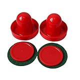 Mini Mini Hockey de aire de 60 mm de 50 mm de los porteros Pucks Felt Pusher Conjunto NC Vendedor lsmaa