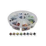 TWTADE /各色20個レッドブルーブラックグリーンホワイトイエローブラウンオレンジ6x6x5mmタクタイルタッチマイクロプッシュボタンスイッチタクト160個 TWTADE /各色20個レッドブルーブラックグリーンホワイトイエローブラウンオレンジ6x6x5mmタクタイルタッチマイクロプッシュボタンスイッチタクト160個