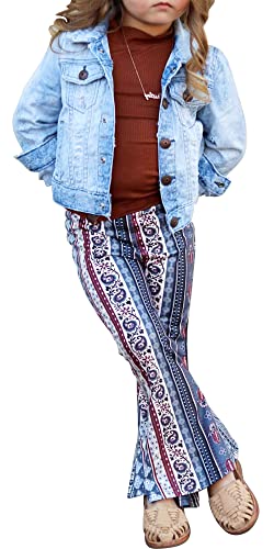 Daisy Del Sol Little Girls Boho Bell Bottom Stretch Legging Flared Soft Yoga Pants Toddler Childrens Kids 2T- 14 Years4