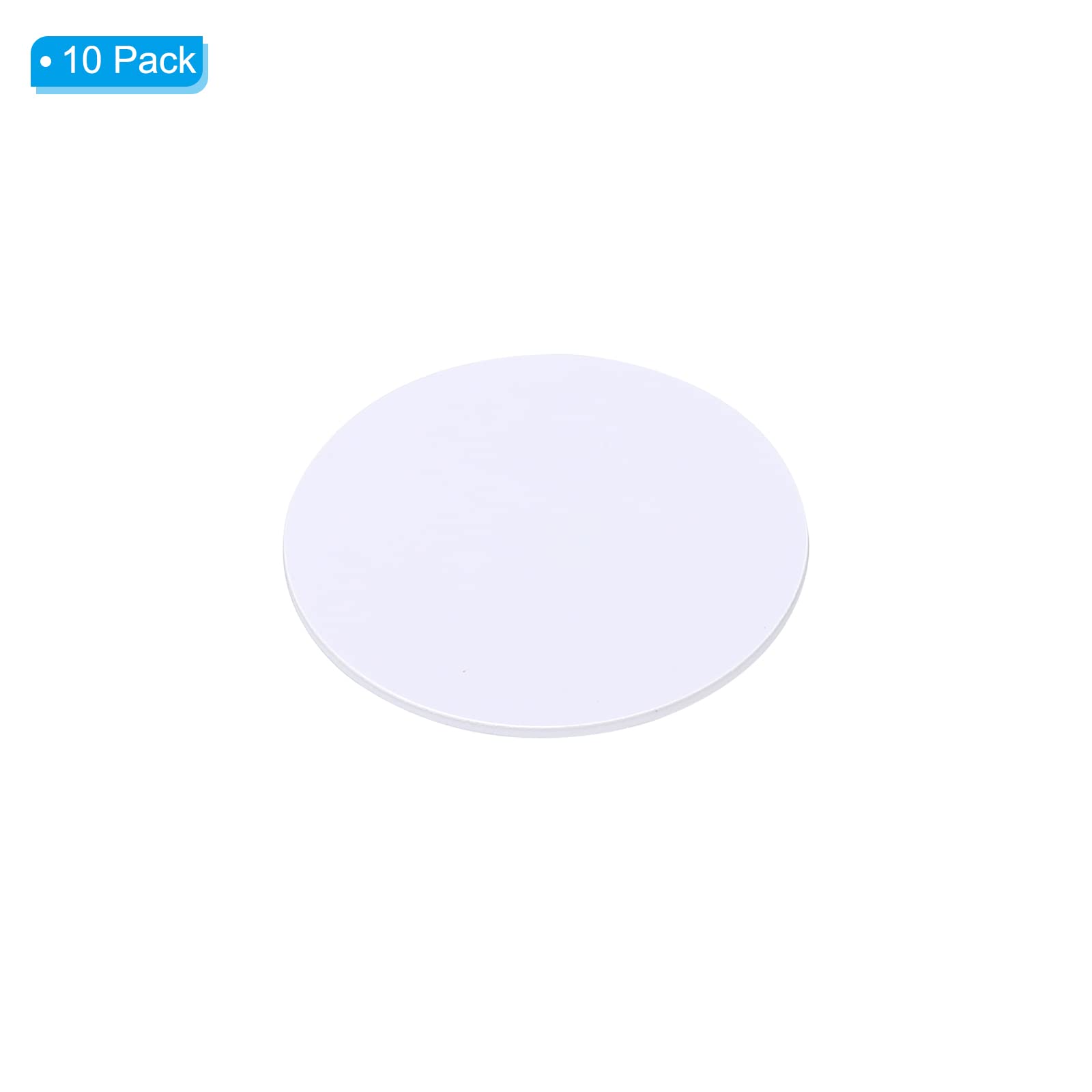 PATIKIL NFC Stickers, 10 Pack NTAG216 Tags, 888 Bytes Memory, Fully Programmable, White, Round, 25mm/1" Dia - Image 3