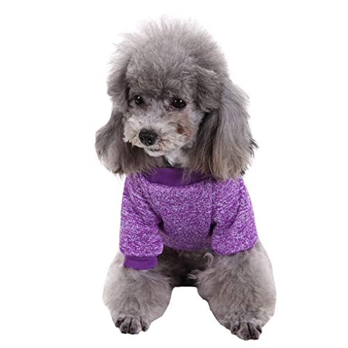 Image of Dog Sweaters for Small Dogs, Soft Fleece Puppy Clothes, Warm Winter Coat