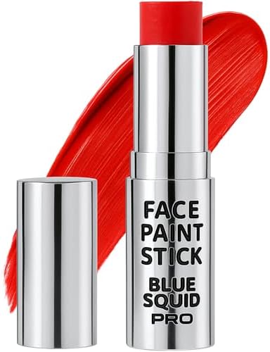 Amazon.com : Blue Squid PRO Red Face Paint Stick - Waterproof Body ...