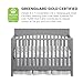 Oxford Baby Harper 4-in-1 Convertible Crib, Dove Gray, GreenGuard Gold Certified
