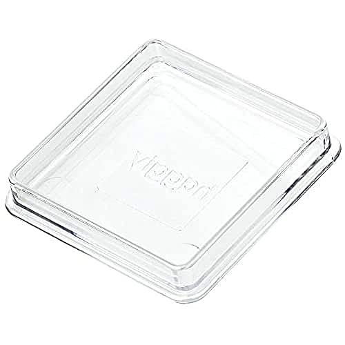 haggiy Klavieruntersetzer - Möbeluntersetzer, Premium (extrem stabil) - durchsichtig, 60x60 mm (4 STK.)