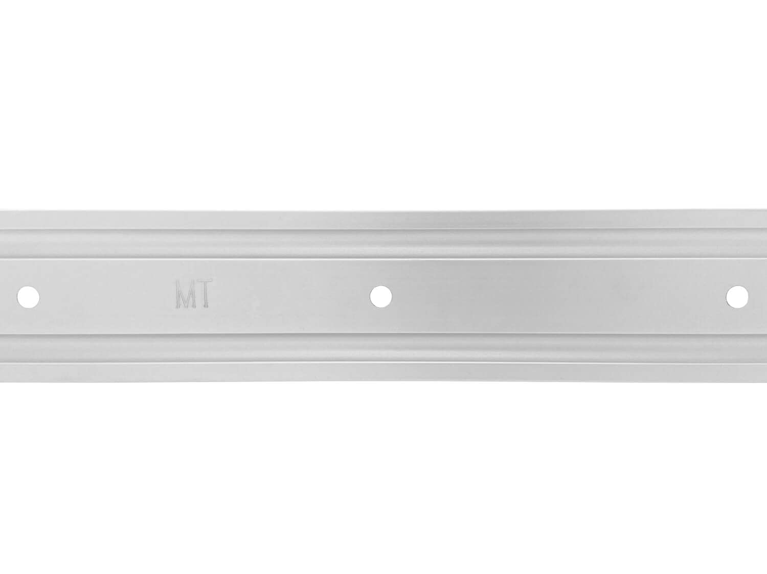 Airlineschiene halbrund, gebohrt, 50 x 11,5 mm, 500 mm, 4er Set | Zurrschiene | 50 cm | kompatibel mit Fittingen | Silber eloxiert | für Transporter, Wohnwagen, Sprinter | 0,5 m