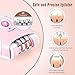 Epilator for Women,2 Speed Electric Epilator, Cordless Rechargeable Hair Removal Device with Led Light for Face Body Armpit Bikini Leg Facial Hair Removal (Pink)