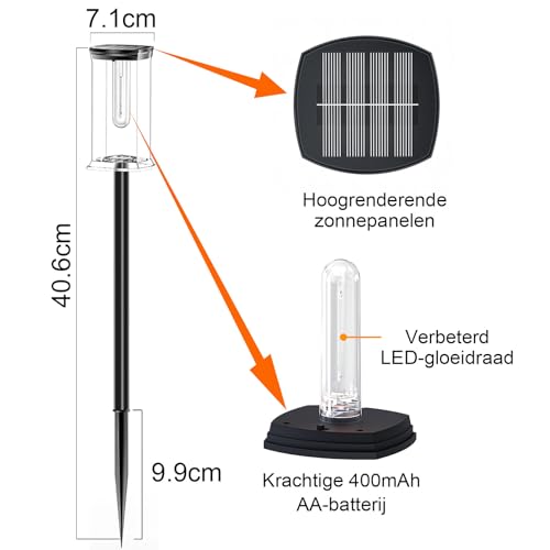 Lampe solaire jardin extérieur étanche IP65 pour pelouse - 7