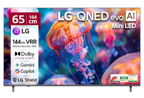 Image of LG 164 cms (65 inches) Mini LED 4K Ultra HD (3840 x 2160) Smart webOS QNED evo Mini LED TV 65QNED82BLA 2026
