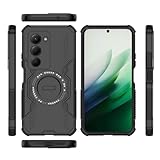 YUXING Funda para Xiaomi Redmi 15 4G, Funda con Protección Militar, PC Duro y TPU Flexible, Diseño con Airbag en Esquinas, Textura Antideslizante-Black