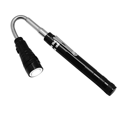 Homgaty - Torcia telescopica a 3 LED, flessibile, magnetica, strumento di raccolta
