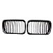Części samochodowe Para Przednia Kratka Zderzaka Samochodu Podwójna Listwa Przednia Kratka Nerkowa Car Styling Dla BMW. E36 318i 323i 1997 1998 1999 (Color : 1)
