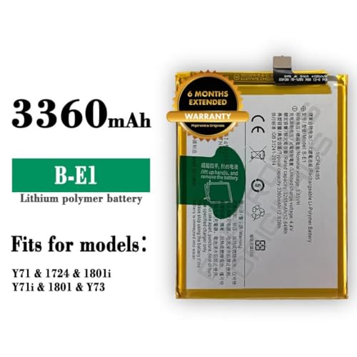 Image of B-E1 Battery for vivo Y71i / Y71 / 1724 /1801 / 1801i / Battery with 6 Month warranrty****(P96)