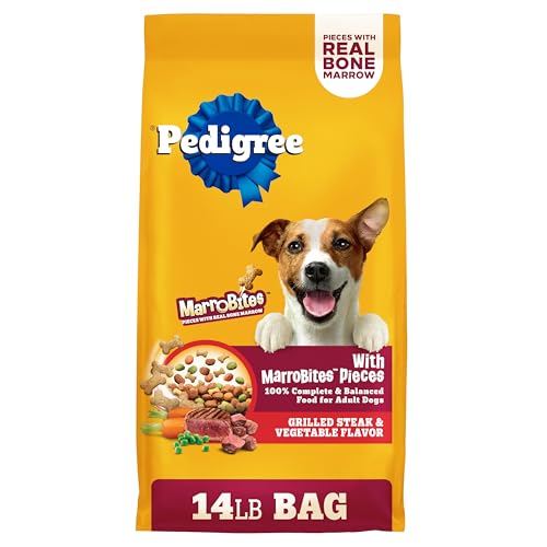 Pedigree MarroBites Adult Dry Dog Food Grilled Steak 14 lb