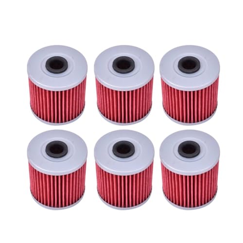 �I�C���t�B���^�[ MSX125 Z/C125 NC700/750 CRF1000/1100 CMX1100 SXS1000 X-ADV 750 GL1800 700 DCT(6pcs Red)