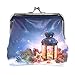 Produktbild Münzgeldbörse Weihnachtsdekoration Schnee Magische Laterne Niedliche Geldbörse Retro Geldbeutel mit Kiss-Lock Schnalle Kleine Brieftasche