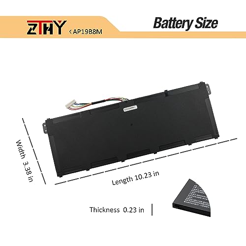 Image of AP19B8M Laptop Battery 55.97Wh Replacement for Acer Swift 3 SF314-59 TravelMate TMP414-51 TMP614-52 Porsche Design Book RS AP714-51GT Chromebook CB514-1W CP514-1H CB515-1W CB317-1H CP713-3W AV15-52