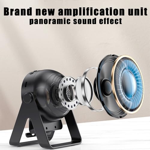 Wireless Speakers with Stand, Outdoor Portable Featuring, 5.19x3.5x4.29in Anti Slip Base Long Battery Life, Clear Sound Quality for Travel, Poolside, Bathroom, and Everyday - Afbeelding 6