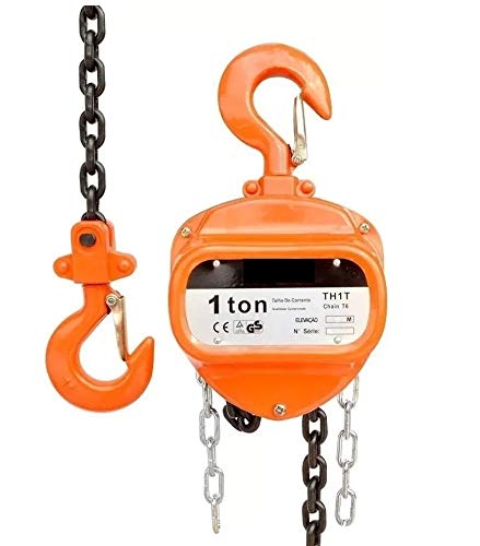 Talha Manual 1tonelada - 3m de Elevação com Freio Duplo Bull