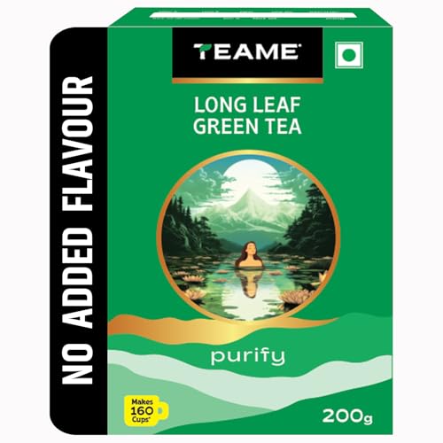 Te-A-Me Purify Long Leaf Loose Natural Green Tea, 200 Grams | 100% Natural Ingredients | Zero Calories – Improves Metabolism & Reduces Waist