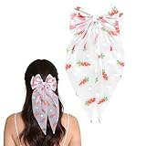 Doneace Easter Hair Bows Clips Lace Carrot Bows Clip Hairpin Large Bowknot Carrot Hair Barrette Alligator Clips Easter Hair Accessories for Women Festive Party Decor