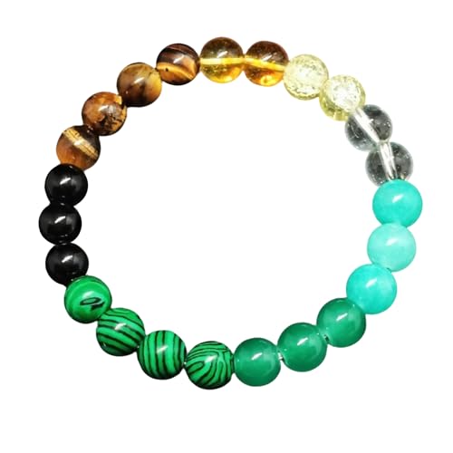 PLUSHCEWT Pulsera de cuarzo rosa de 8 mm, elegante pulsera para mujer, regalo para mujeres, hija, madre, hermana, novia, 8 mm, Cristal sintético, piedra ojo de gato, No es una piedra preciosa