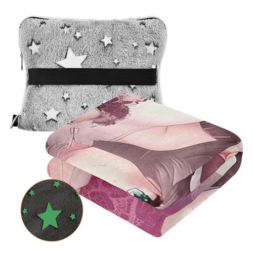 Manta para sofá de anime térmica y extrasuave que no suelta pelusas 4