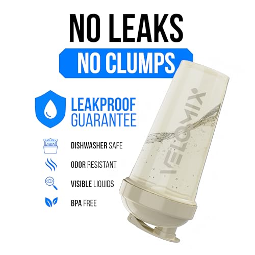 Image of VELOMIX 6 Pack 28oz Protein Shaker Bottle for Protein Mixes, Muted Pastel