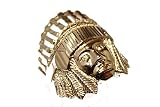 Nativo americna Ring Anillo chapado en oro de 18 K – indio Talla del anillo 10