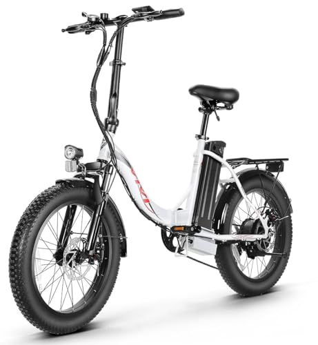 Ancheer Bicicleta Eléctrica Plegable De 20 X 3.0 Con Batería De Litio De 36 V 10,2 Ah Para Un Largo Alcance De Hasta 100 Km, Motor De 250 W, 7 Velocidades Para Hombre Y Mujer Ancheer Bicicleta Eléctrica Plegable De 20 X 3.0 Con Batería De Litio De 36 V 10,2 Ah Para Un Largo Alcance De Hasta 100 Km, Motor De 250 W, 7 Velocidades Para Hombre Y Mujer