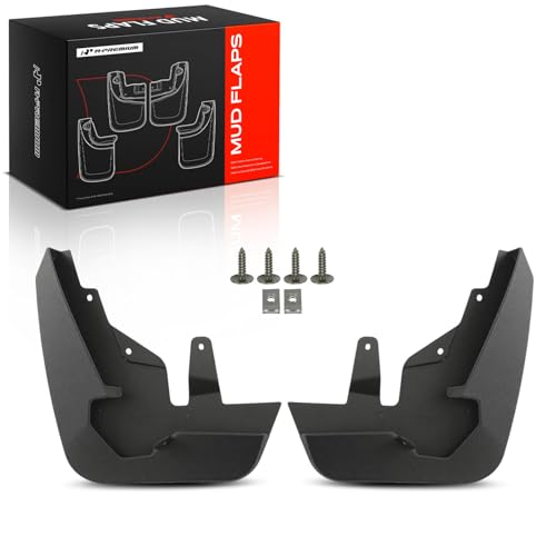 Image of A-Premium Mud Flaps Compatible with Chevrolet | for Suburban /Tahoe 2021-2023, No Drilling Required Mud Guards with Hardware Accessories, Set of 4 Front and Rear