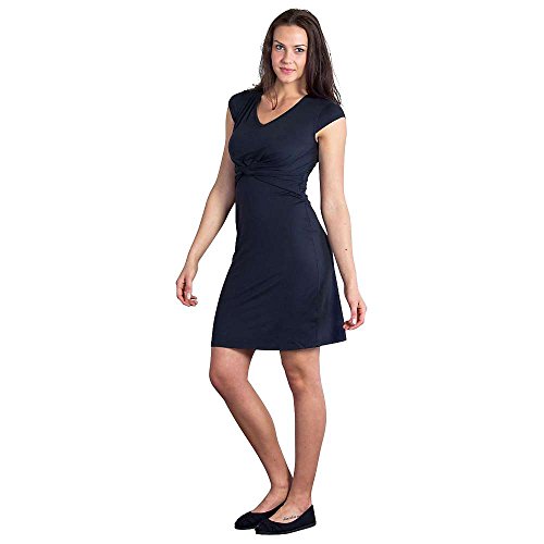 ExOfficio Women's Wanderlux Twist Dress, Black, X-Small