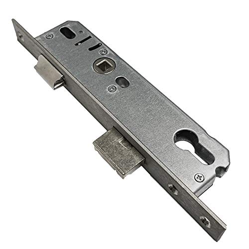 FELGNER Rohrrahmen Profilzylinder Einsteckschloss A01 | Schlosskasten aus verzinktem Blech | Stulp 24mm - Dornmaß 45mm - Din links und rechts - Nuss 8mm | Entfernung 92mm | Feuerschutztür geeignet