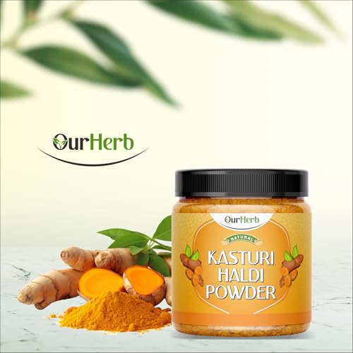 Image of Natural Kasturi Haldi Powder for Face Beauty (200g | 7 Oz) | Wild Turmeric | Kasturi Manjal for Glowing Skin | 100% Pure, Chemical-Free, Preservative-Free | Skin Care for All Skin Types.