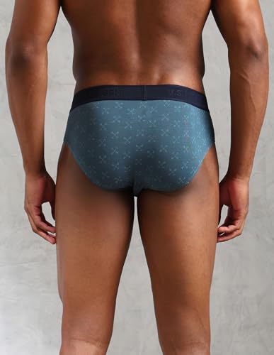 Image of U.S. Polo ASSN. Mens OEB16 Low Rise Printed Underwear Briefs - Pack of 3