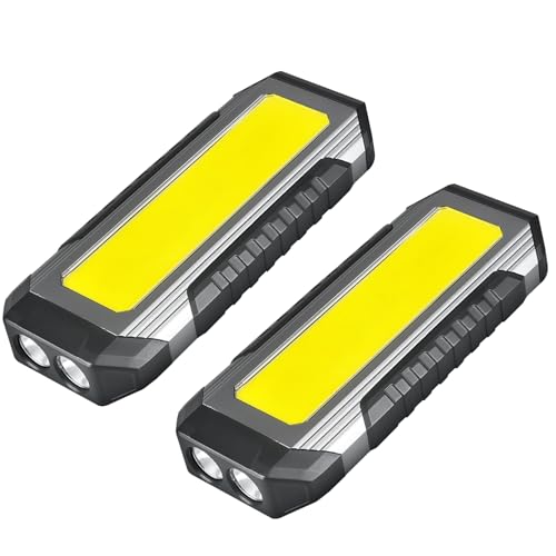 Boajuna Job Site LightingWork Light, Rechargeable LED Work Light 1200 Lumens, Portable Magnetic Work Light 7 Modes, with Magnetic Base and Hook Mechanic Light for Under Hood/Car Repairing/Camping