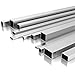Rectangular Tube, Industry 6063 Aluminum Rectangular Profile 10x20x(1-2) mm For Decorative Use Construction(10x20x2mm)