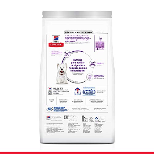 Ração Hill's Science Diet para Cães de Pele Sensível Pedaços Pequenos 6kg