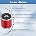 Motorcycle Air Filter & Oil Filter & Spark Plug Replacement for Yamaha YFM250R Raptor 250 2008-2013 2XJ-14451-00-00 5D3-13440-00-00