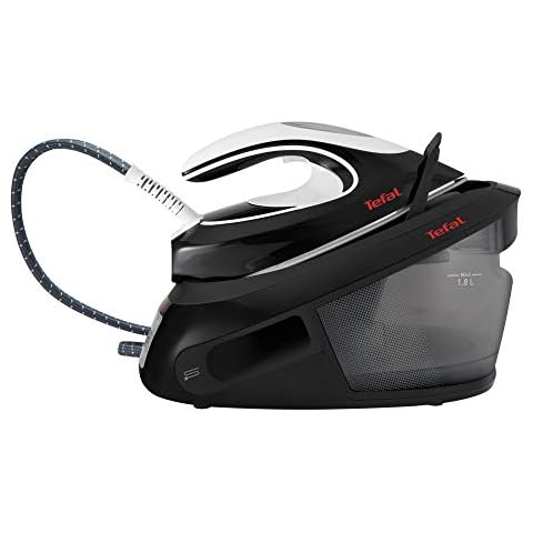 TEFAL SV8055 EXPRESS ANTI-CALC | 6,5-Bar Dampfbügelstation | Mit abnehmbarem Kalk-Kollektor & geräuschloser Pumpentechnologie | 450 g/Min. Dampfstoß | 6,5-bar Pumpendruck | 2800 W | 1.8L Cover