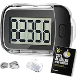Zoluko Stappenteller – Incl. Batterij, Draagclip, Draagkoord en E-Book - 3D Technologie - Groot Scherm - Stappenteller Broekzak - Stappentellers - Activity Tracker - Activity Trackers