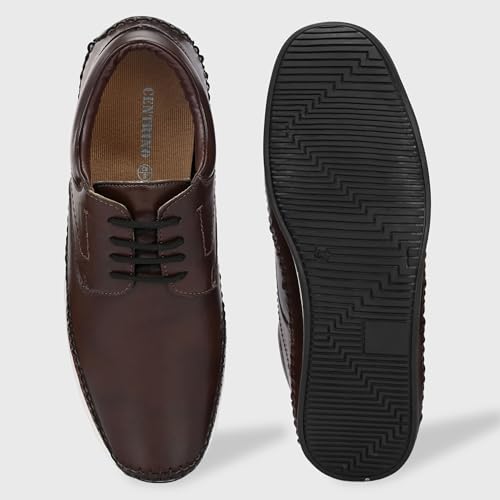Image of Centrino Men's Casual Shoes |Stylish Lace-Up Design | Soft Cushioned Insole for Comfort | Lightweight & Breathable |Oxfords Walking, Office Comfortable Shoe |Classy Sneakers with Extra Comfort (7631)