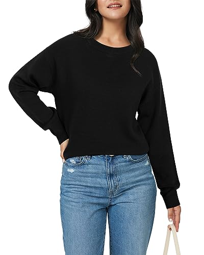 Image of LAISHEN Women's Fall Fashion 2025 Casual Long Sleeve Crewneck Loose Knit Pullover Cute Sweater Tops