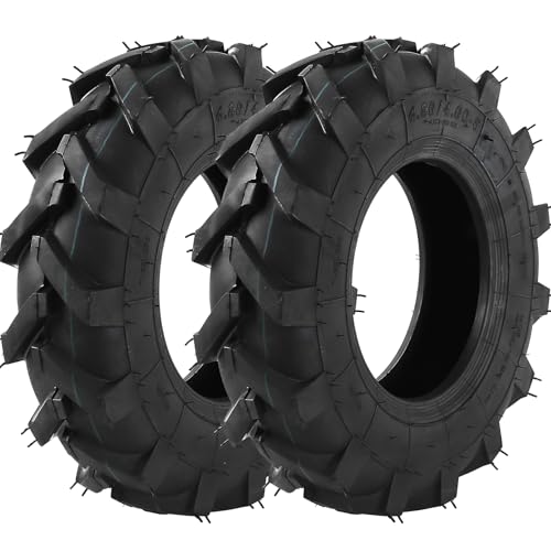Ar-Pro 4.80/4.00-8 4Pr 16-Inch Tubeless Tractor Tread Replacement Tires 2-Pack