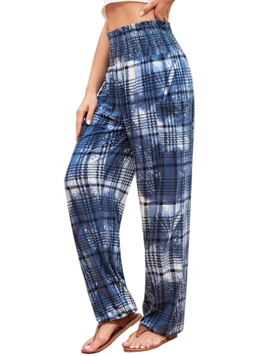 QIANXIZHAN womens Boho Palazzo Slacks