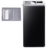 depositos acero inoxidable para agua potable Altura: 61 cm Cenicero de chapa de acero negro mate lacado, Tapa Y Taza superior de acero inoxidable, corta interior galvanizado Depósito/altura: 61 cm  ERK