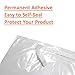 Belinlen 100 Count 18x24 Inch Self Seal Clear Poly Bags with Suffocation Warning for Packaging, Shipping & FBA with Permanent Adhesive (1.5mil)