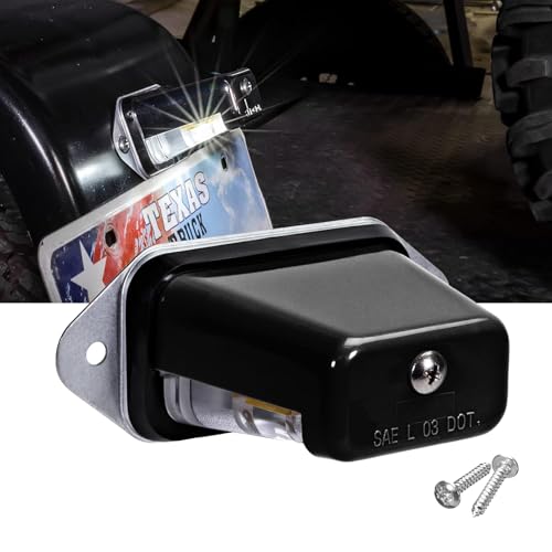 image for PerfecTech Universal LED License Plate Light, Waterproof 12V/24V DC Li